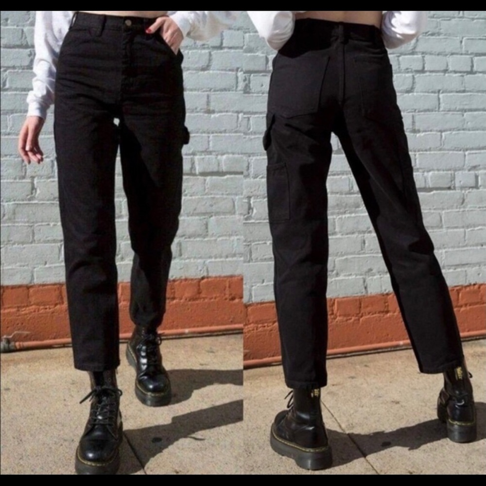 Black high waisted jeans